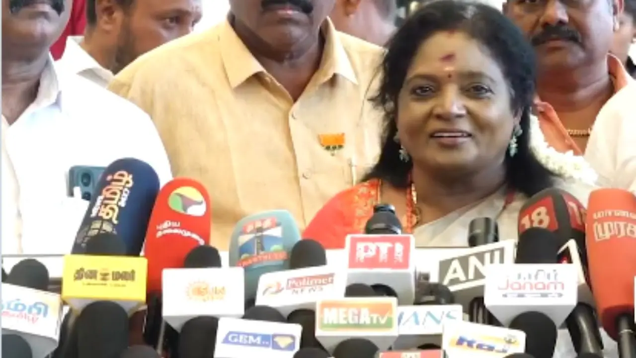 BJP’s Tamilisai asks Tamil Nadu ministers to prioritise public welfare over politics BJP leader Tamilisai Soundararajan. Pic/PTI